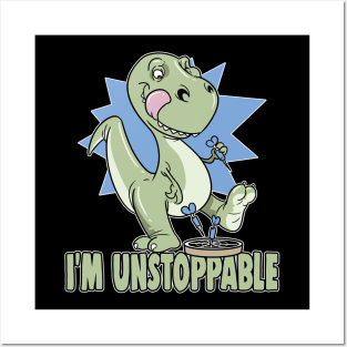 T-Rex I'm Unstoppable Darts Dinosaur Big Dart Posters and Art